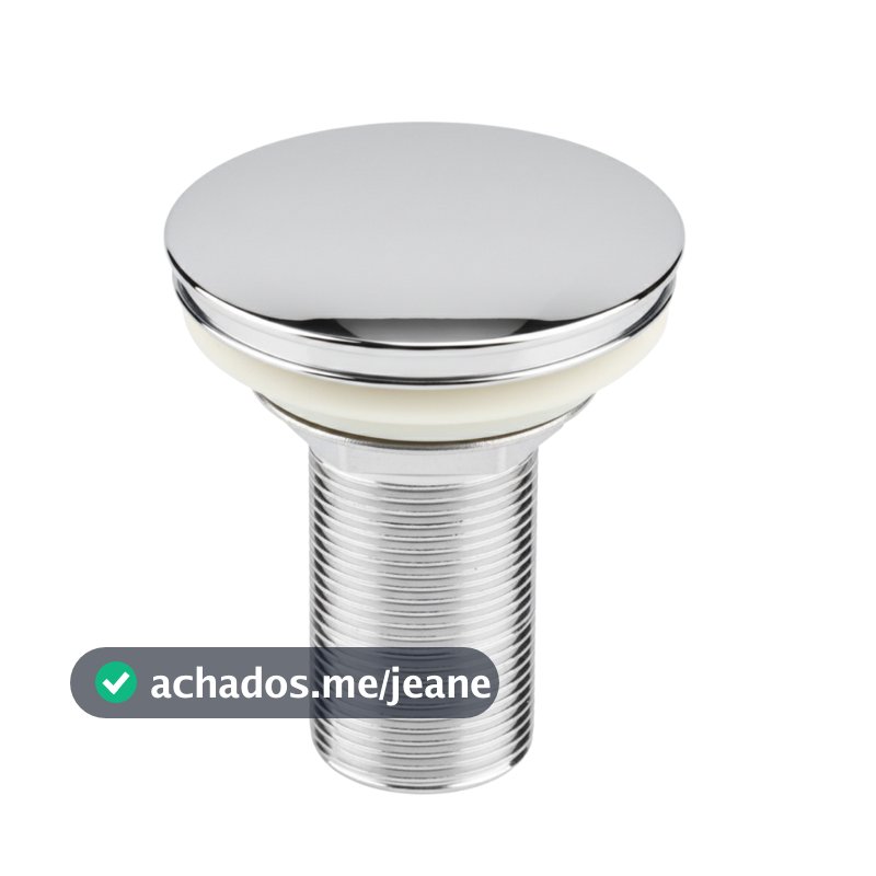 Válvula Click Ralo Pia Cuba Banheiro Lavabo Inteligente ABS 7/8 Cromado Fácil Instalação Veda Cheiro