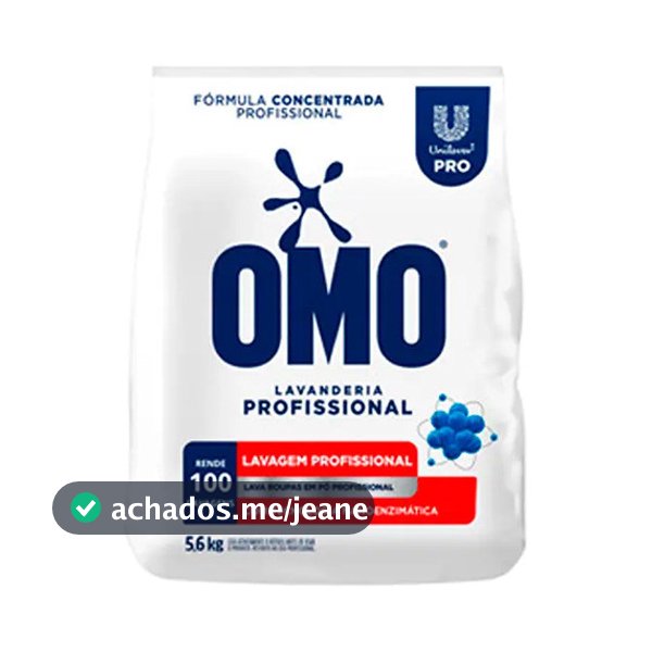 Sabão Em Pó Lavanderia Profissional 5,6kg Omo