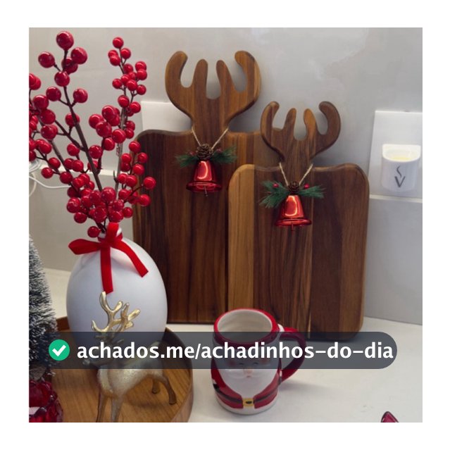 Kit Tábua Alce P e M - Decorar Corte Servir Mesa Posta Cervo Rena