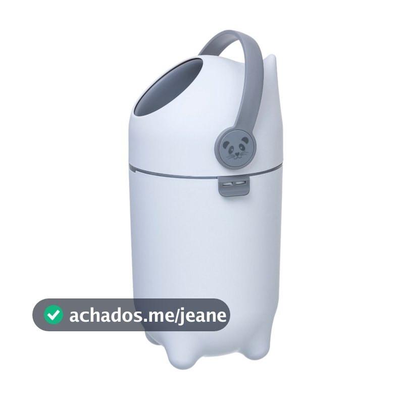 Lixeira Banheiro Lixo Mágico Anti Odor Fraldas Bebê Gato Panda