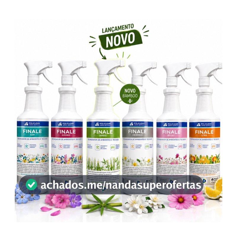 Finale Bouquet Elegance Glam "Cheiro de Rico" Ambiente Aromatizador Tecido Estofado 1 Litro e 500 ml