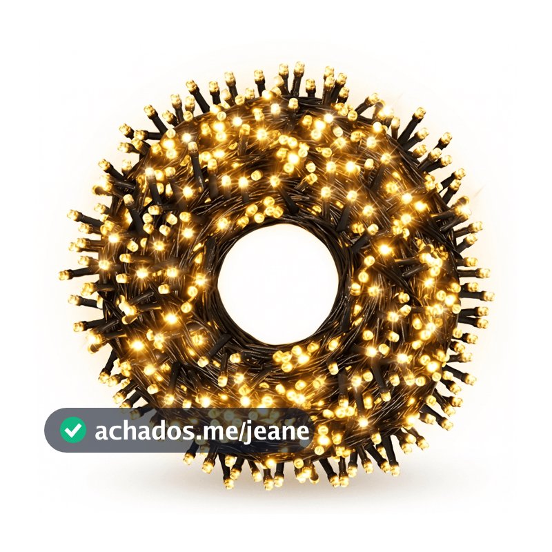 Cordão Led 30 Metros 300leds Luz Fixo C/ Fonte Bivolt 3x