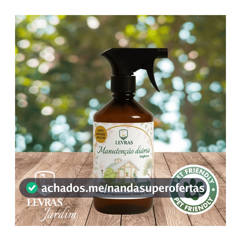 Adubo Orgânico para Plantas | Bioestimulante Natural LEVRAS JARDIM 500ml | Fertilizante Foliar Pronto Uso | Manutenção