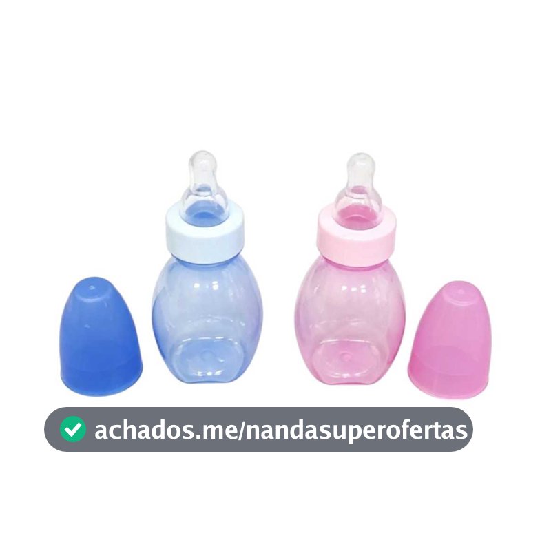 Mamadeira Chuquinhas 60ml Rosa Ou Azuis (2 Unidades)