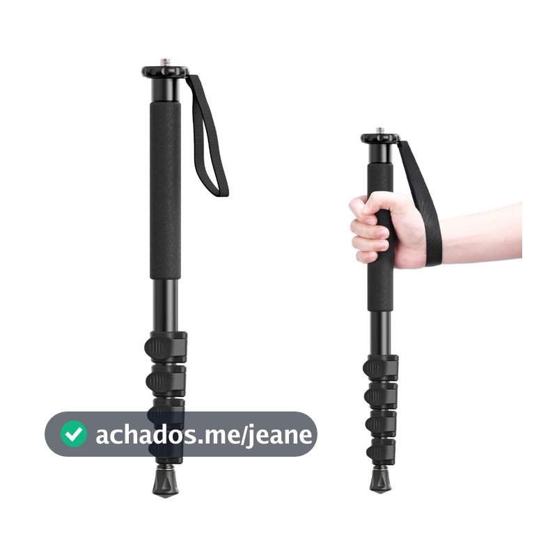 ULANZI TB12 Monopé de Alumínio 61”, 5 Seções Ajustáveis, para Câmeras DSLR e Mirrorless