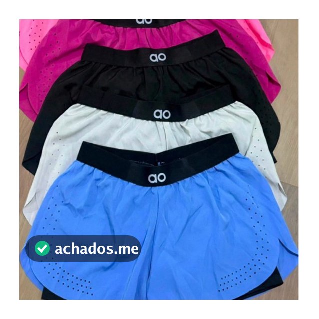 Short Fitness Feminino Duplo Premium Corrida Crossfit Academia