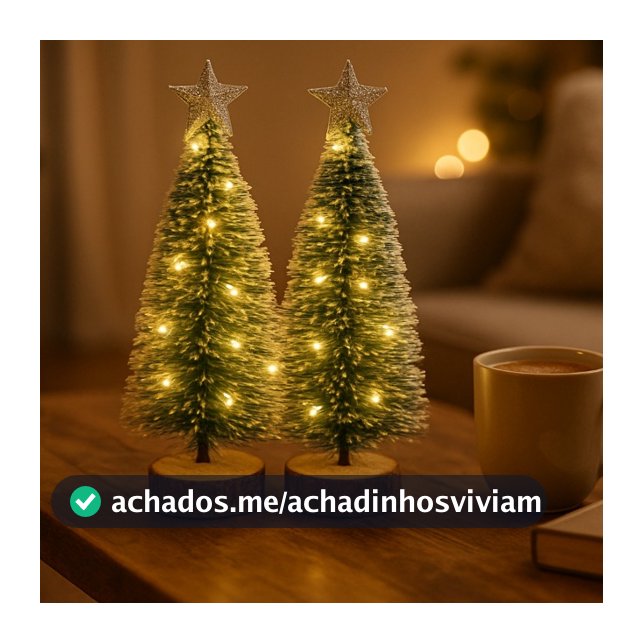 1, 3 ou 6 mini arvore de natal com led decoracao natalina luxo