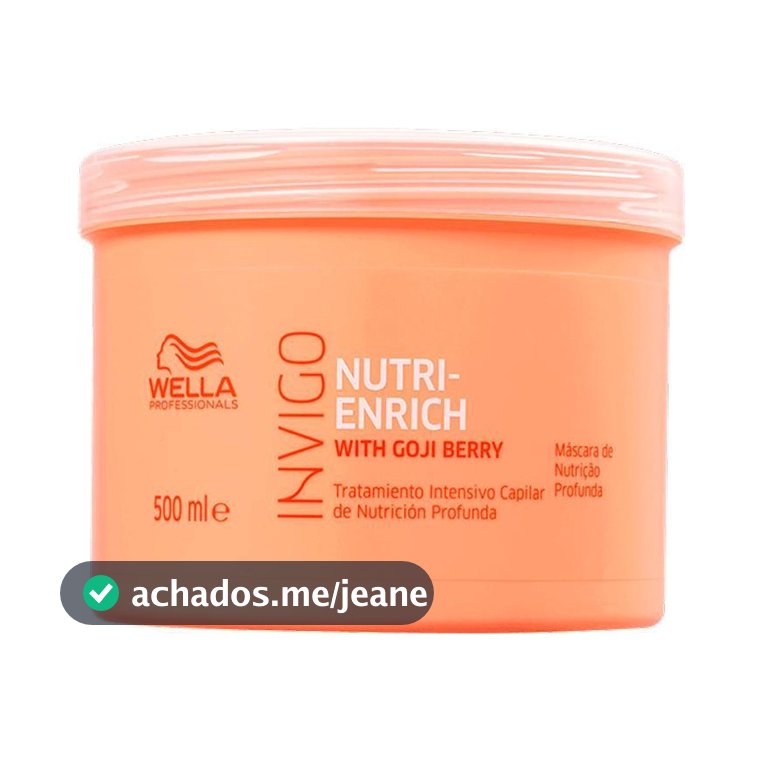 Máscara Wella Invigo Nutri-enrich Nutrição Profunda 500ml
