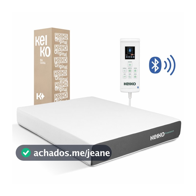 Colchão King Connect Com Molas D45 App De Massagem 25x193x203 Keiko