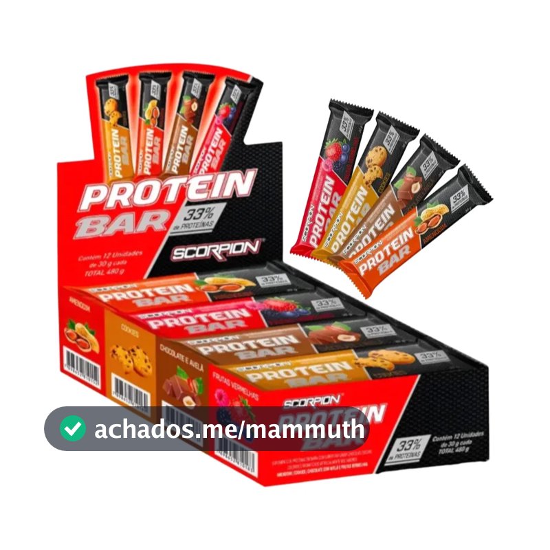 Barra de Proteína Bar 30g com 33% de Proteína