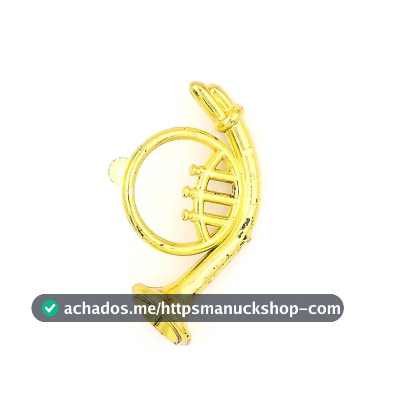 Instrumento Musical De Ouro De Plástico  , Mini Saxofone Trompete Dourado Portátil ,