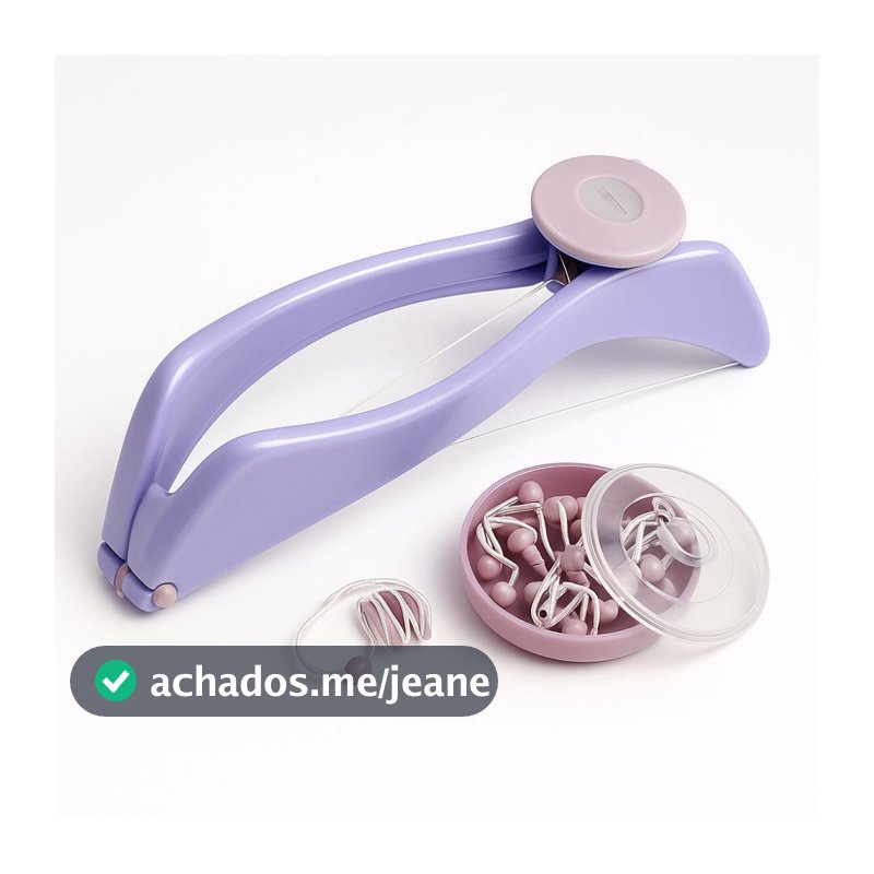 Depilador Facial Egípcio – Removedor de Pelos, Sobrancelha, Buço e Rosto com Linha