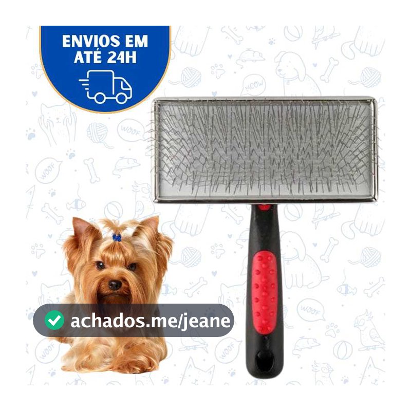 Escova Pet Cachorro Gato Pente Cerdas De Aço Para Pentear Cachorros e Gatos Pet Tirar os Pelos