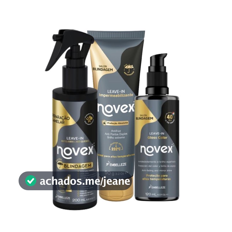 Kit Novex Leave-in Salon blindagem