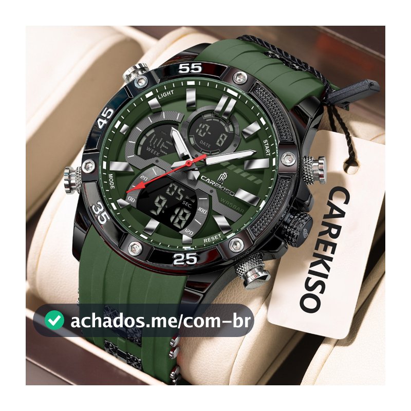 POEDAGAR Relógio de Pernas à Beleza, Relógio Esportivo para Homens, Pulseira de Silicone, Relógio Eletrônico para Homens