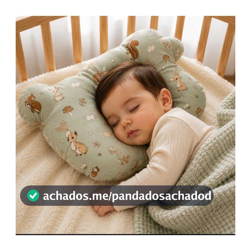 Travesseiro Anatômico Premium para Bebê | Ergonômico, Respirável e Confortável | Apoio para Cabeça e Sono Seguro