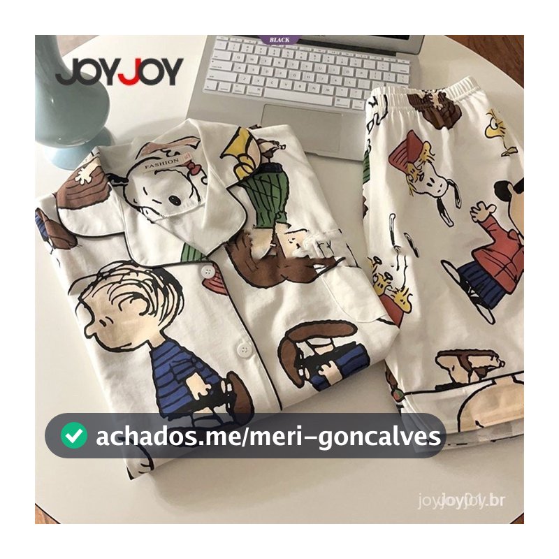 Anime Dos Desenhos Animados Charlie Brown Conjunto de Pijamas Snoopy Mulheres Novo Verão INS Shorts de Manga Curta