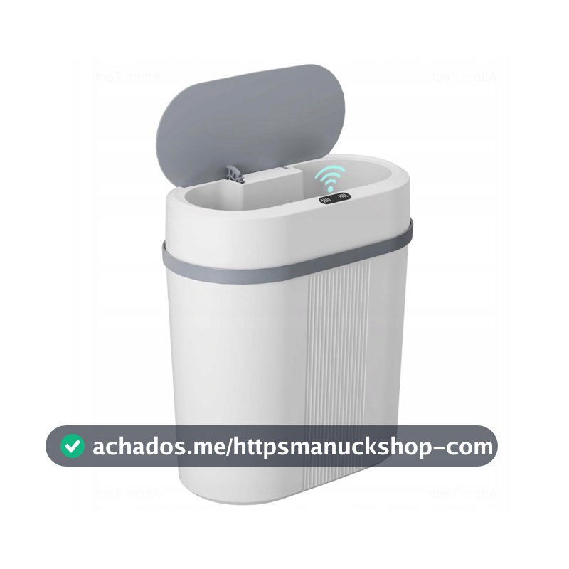 Lixeira Automática 12 Litros Com Sensor Infravermelho Para Cozinha Banheiro Escritório Anti Odor