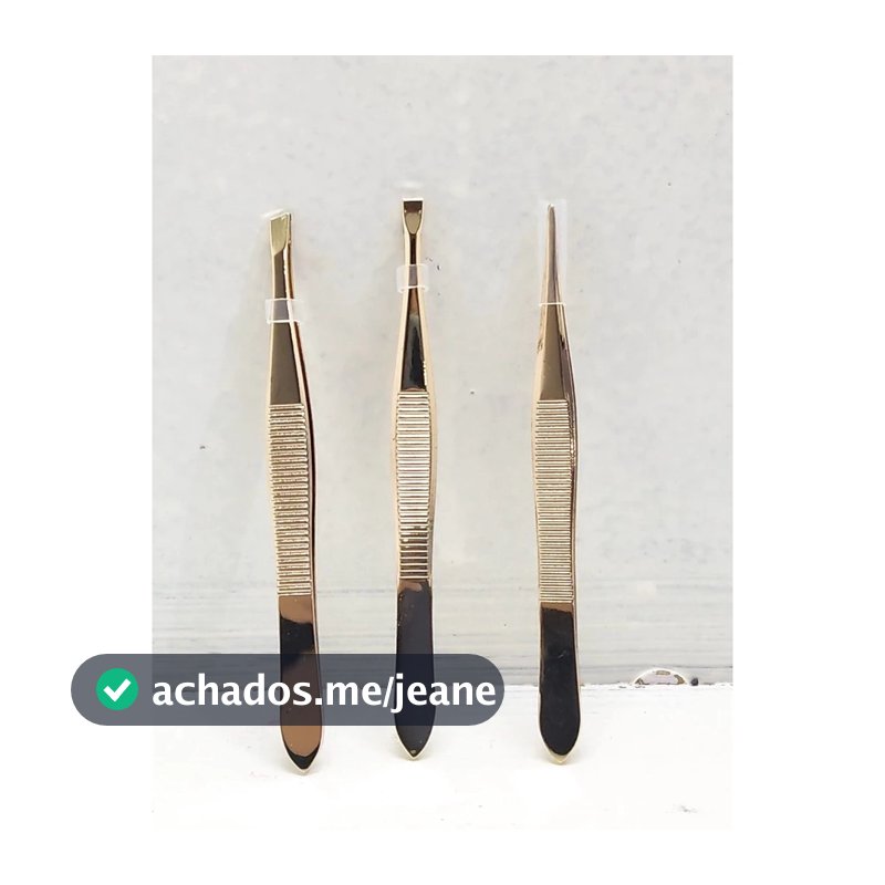 3 kit Pinça Profissional Em Aço Inoxidável Para Sobrancelha / Remoção De Pelos / Sobrancelha