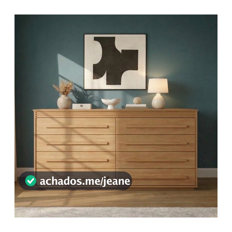 Cômoda 8 Gavetas Califórnia com Moldura Frisada - Benetil