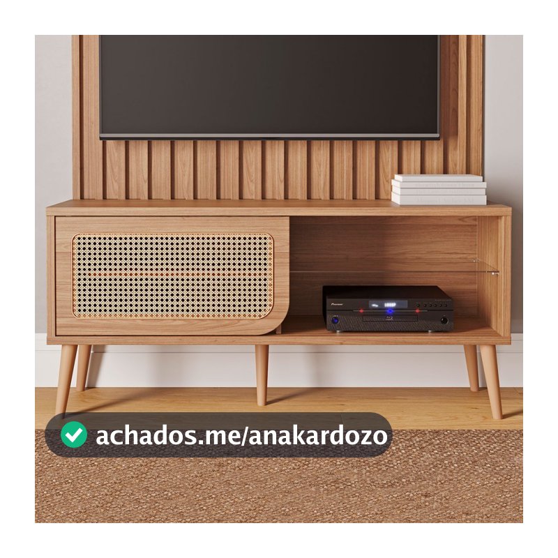 Rack para TV Até 55 Polegadas 1 Porta Freijó Tb312 Jj - Dalla Costa