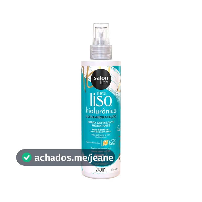 Spray Defrizante Protetor Térmico Meu Liso Hialurônico 240ml