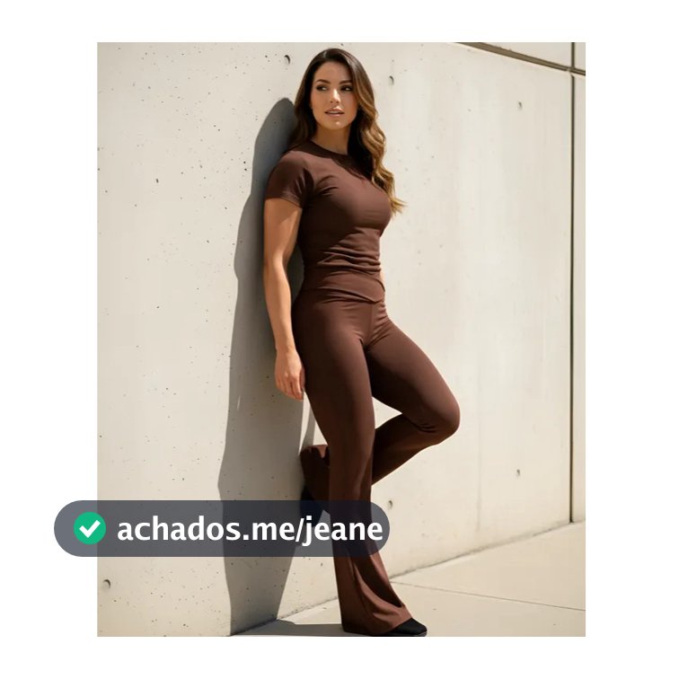 Kit 2 Peças Calça Bailarina + Blusa Manga Curta Academia e Atividade Fisicas