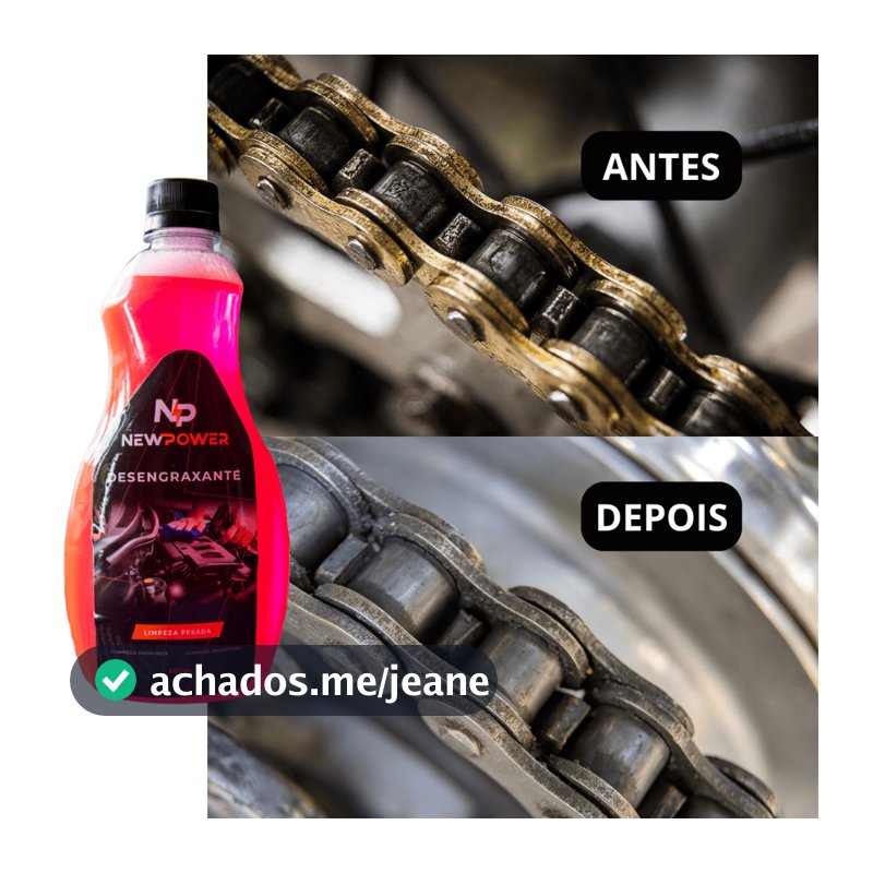 Desengraxante New Power Clean Pro 500ml Remove graxas, limpa motores e não agride Produto Oficial