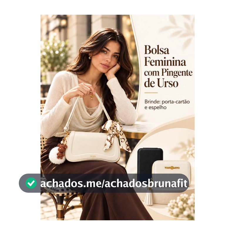 Kit de 5 Itens + Bolsa Feminina Com Alça Lateral Transversal De Ombro De Couro PU TM936  AMY