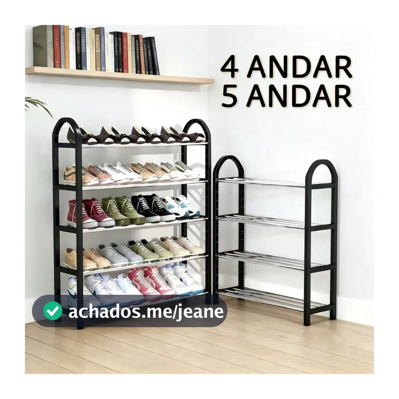 4/5 Andares Sapateira Multiuso Desmontável Organizadora de Sapatos e Tênis 8/10 Pares Para Livros e Brinquedos