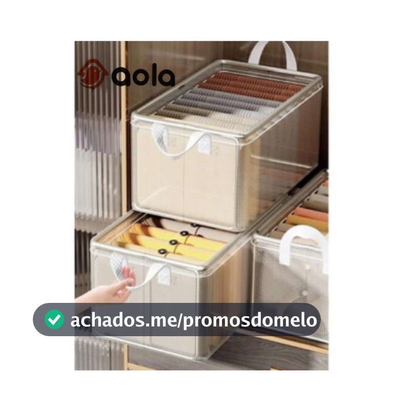 Caixa Organizadora para Roupas e Objetos Íntimos | Prática e Espaçosa | Organização de Calças e Acessórios