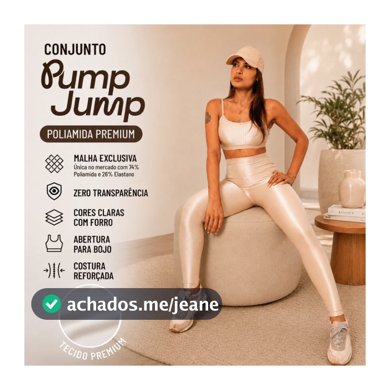 Conjunto Fitness Feminino Top Fita Costas Abertas + Legging Canelada Poliamida Premium Academia