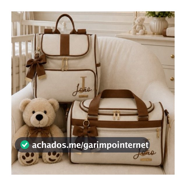 kit bolsa maternidade Mala Baú e Mochila  Personalizada