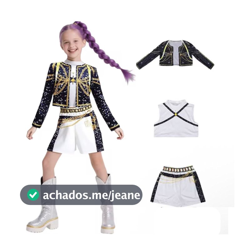Fantasia Infantil Cosplay  KPOP Rumi Zoey Filme Moda Cosplay Traje