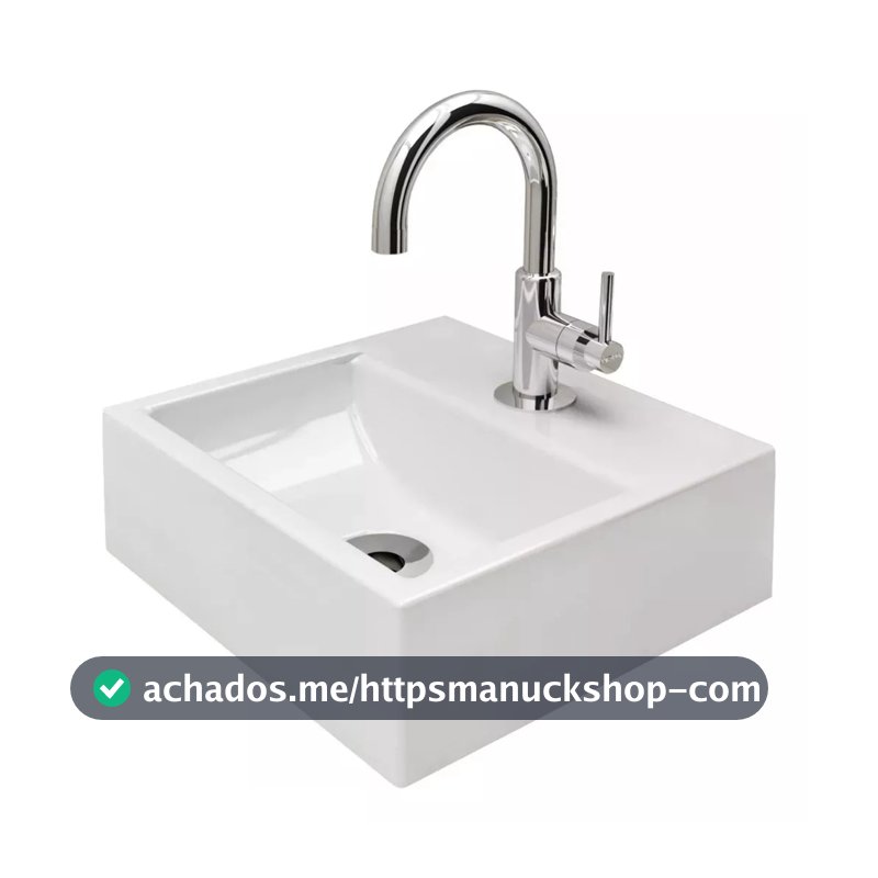 QUEIMA DE ESTOQUE PROMOÇÃO! Cuba Pia P/ Banheiro Quadrada Lavabo Apoio Sobrepor Promoção