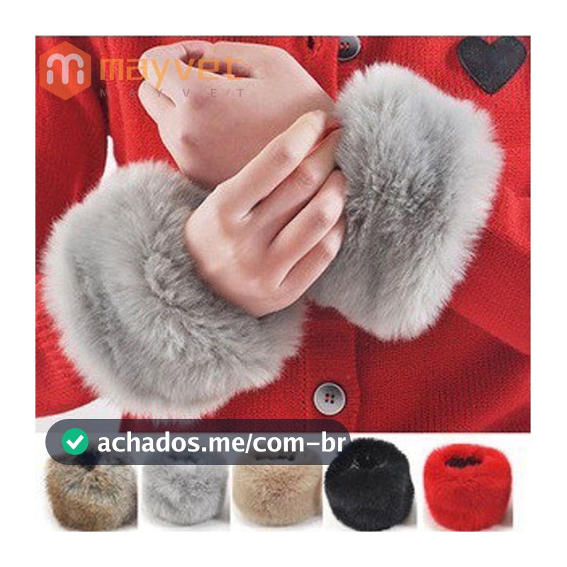 Pulseiras Peludas Quentes Moda Feminina Para Casaco De Lã E Jaquetas Acessórios De Roupas Punho De Pulso Peludo