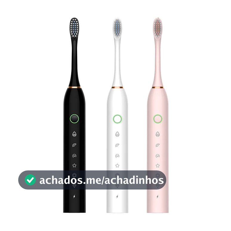Escova de dentes elétrica recarregável Sonic IPX7