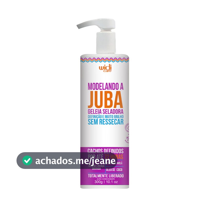 Modelando A Juba Geleia Seladora Condicionante – Widi Care 300g | Cachos Altamente Definidos