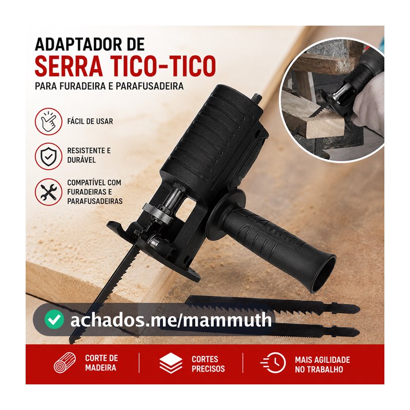 Kit Serra Adaptador De Serra Tico-Tico Elétrica Para Furadeira e Parafusadeira,Ferramenta de Corte p/Madeira
