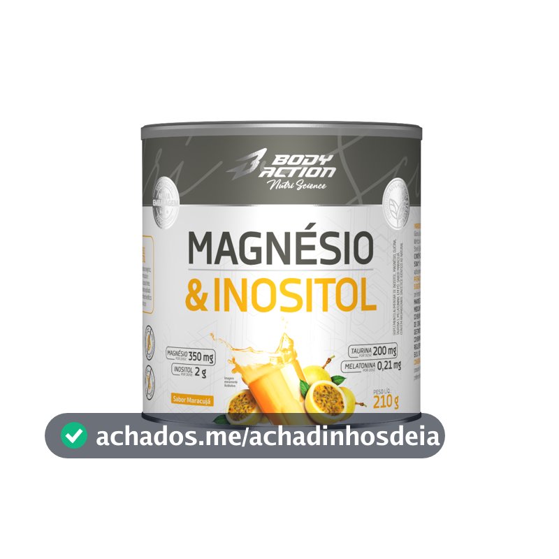 Suplemento Magnésio e Inositol 210g Bodyaction