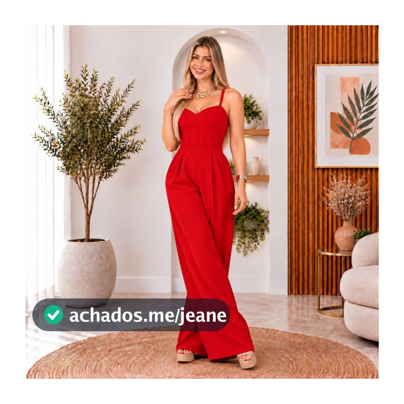 Macacão feminino longo elegante com bojo costa com elástico  Veste 36 ao 44