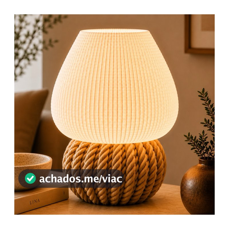 Luminária Varanasi |    Abajur de Mesa Moderno LED Decoração Sala Quarto Escritório