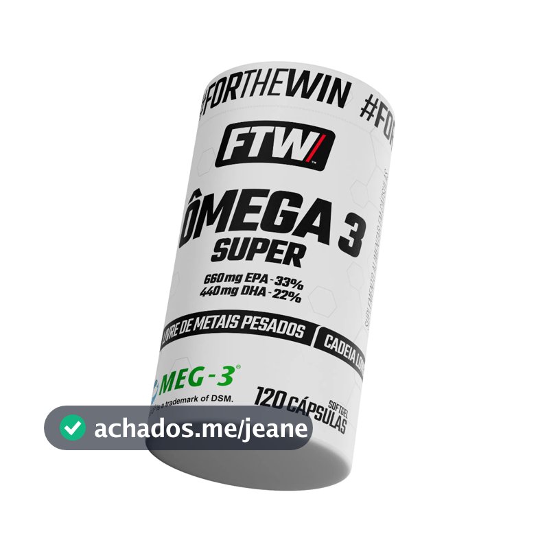 Ômega 3 Super  | EPA:DHA 33:22 | Alta Concentração | Saúde Cardiovascular e Cognitiva - FTW