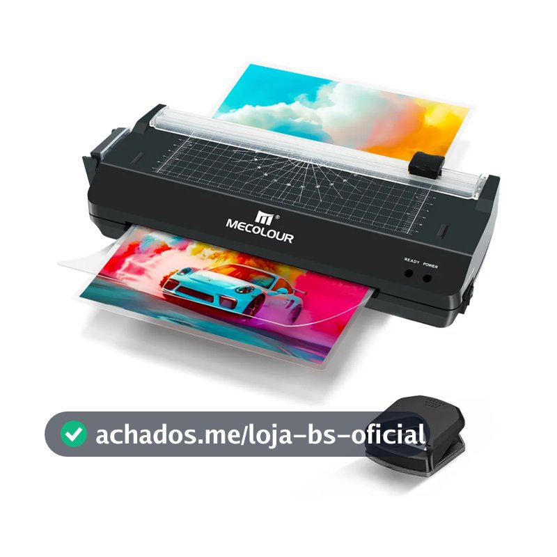 110/220V Plastificadora Nova Laminadora Refiladora A4 A5 A6 3x1 Quente Frio Mecolour