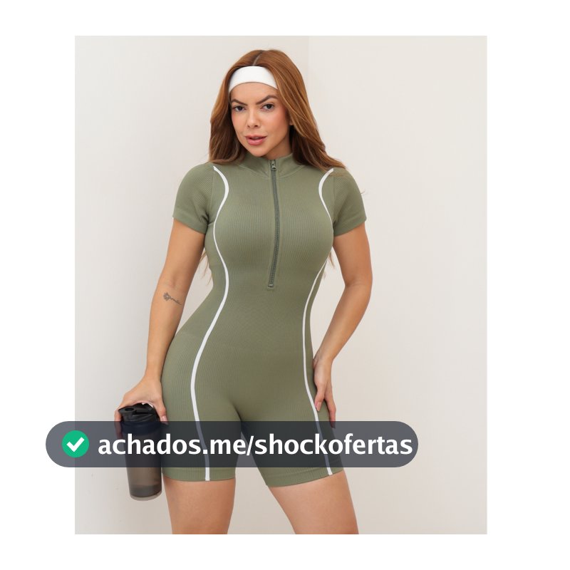 Macacão Feminino Fitness Esportivo Canelado Academia Yoga Poliamida Grossa 3RD SD1906