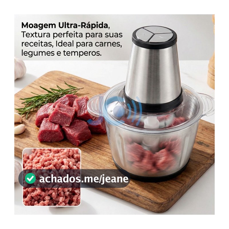 3L Picador De Alimentos Moedor De Carne Mixer Elétrica Processador Cozinha Casa Alho 110v-220v