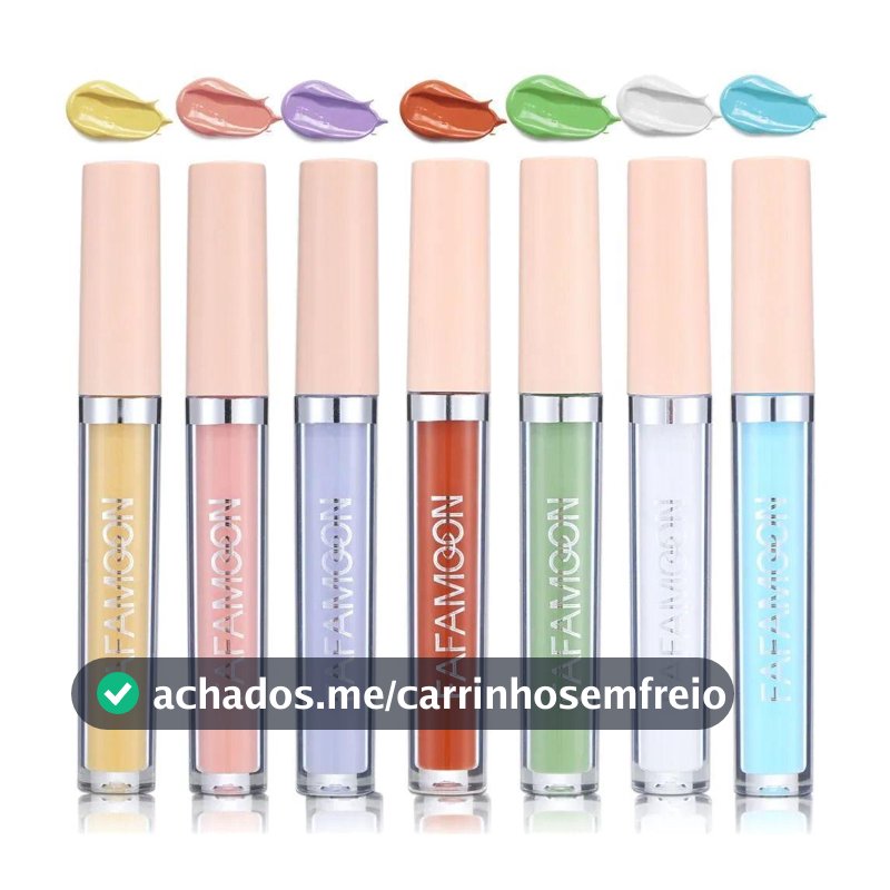 Corretivo Líquido De Cobertura Total Para Olheiras 2.5ML Colorido Para Maquiagem Facial Com Tom De Pele Uniforme