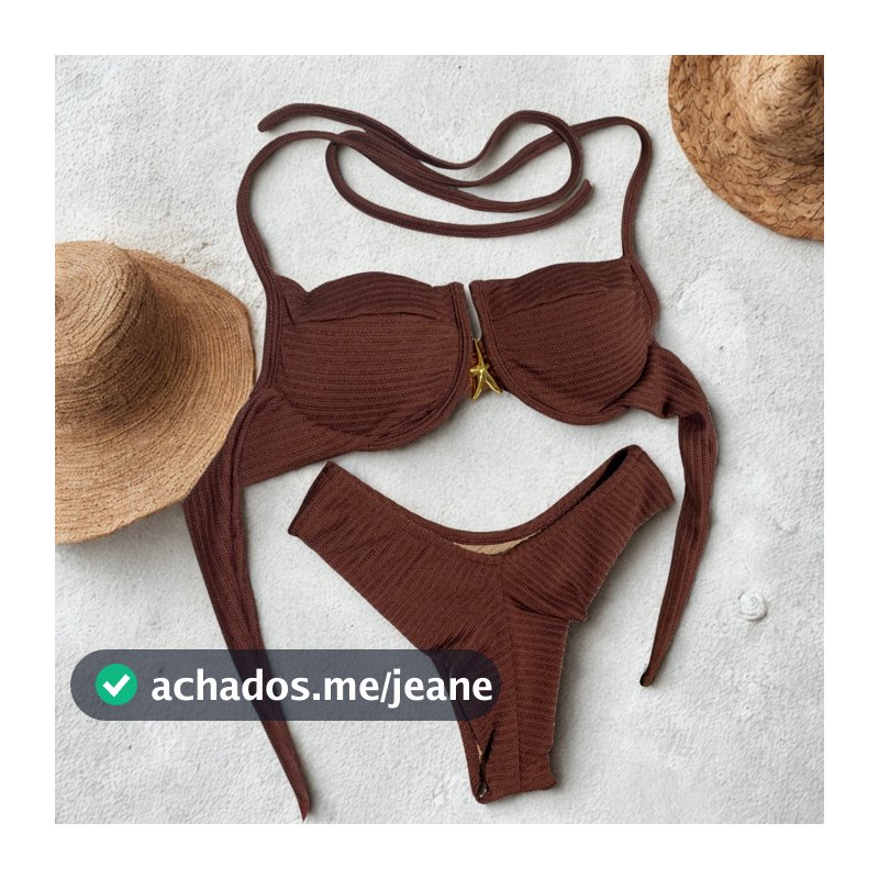 Biquíni Feminino Meia Taça tem Bojo, Aro Calcinha Asa Delta Fio Duplo moda praia lançamento verão