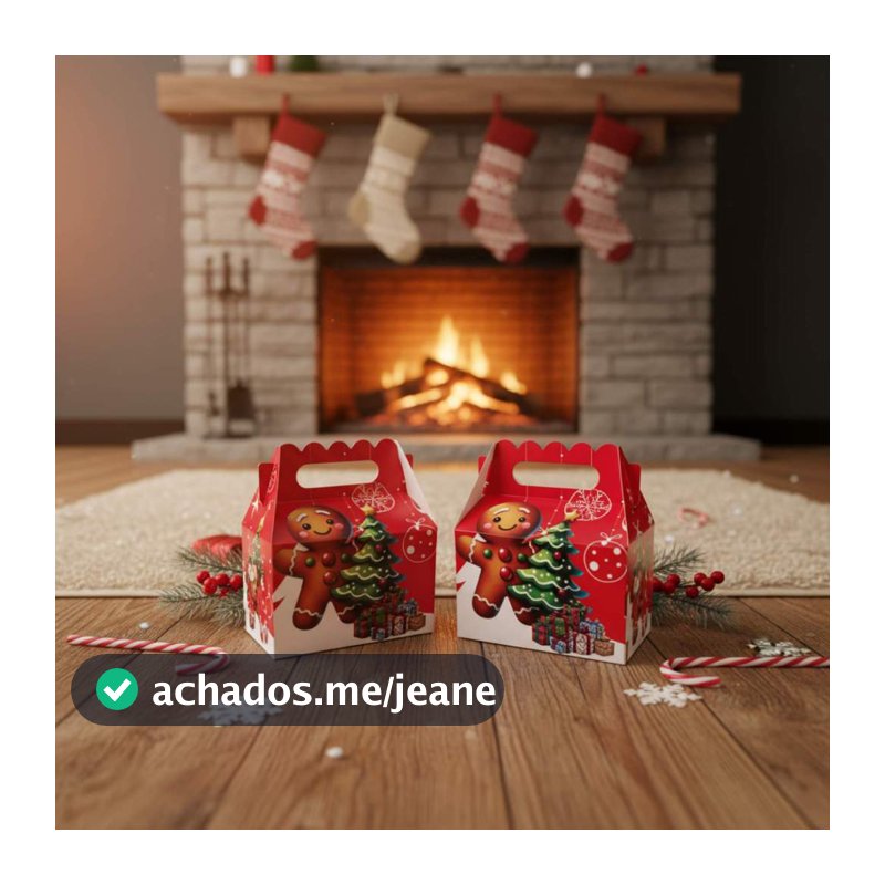 Kit 30 Malinhas Caixas Lembrancinhas Natal Papai Noel