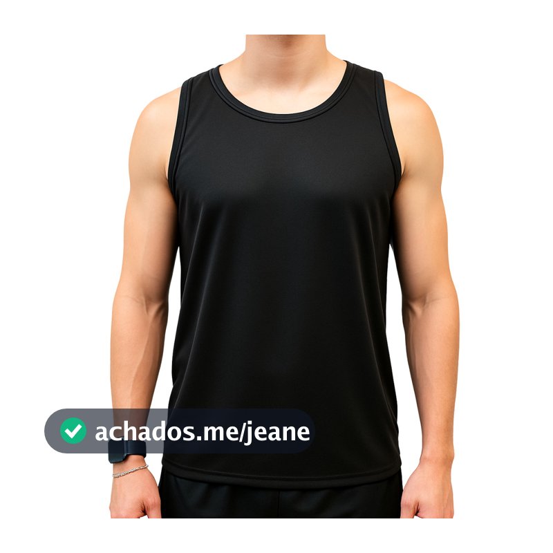 Camiseta Regata Masculina Lisa Básica DryFit Verão Academia Praia Treino Dia a Dia Casual